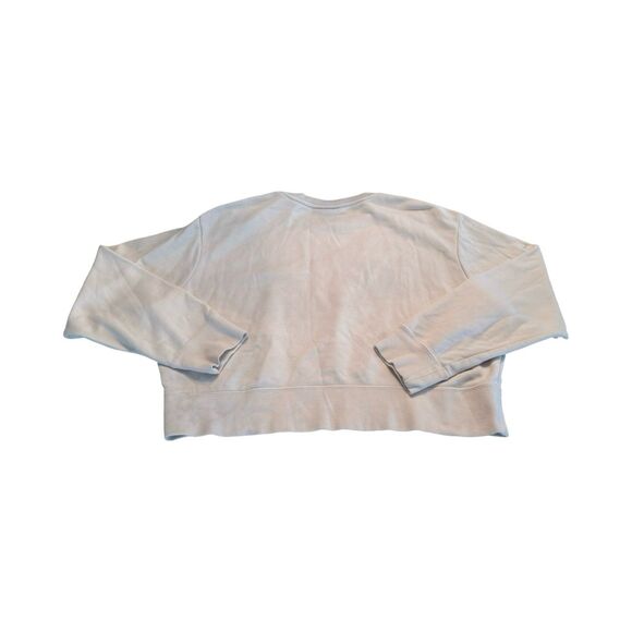 Nike Woman’s L Cross Stitch Logo Fleece Crewneck Sweater Cropped - Picture 6 of 6